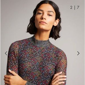 XXX DO NOT PURCHASE XXXTed Baker Meadoww Mesh Dress with Smocking